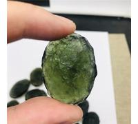 HCHL Pierre de Moldavite, Véritable Moldavite Brute 1 PC Moldavite Verte Naturelle Bijoux en Cristal de Moldavite, Bijoux pour Femmes (Taille : 20-22g)