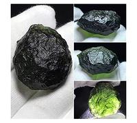 HCHL Pierre de Moldavite, Véritable Moldavite Brute 1pcs moldavite moldavite tchèque météorite Impact Verre Cristal Cristal de Pierre Rugueux Bijoux en Cristal de Moldavite, Bijoux pour Femmes