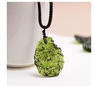 HCHL Pierre de Moldavite, Véritable Moldavite Brute 3-15g Tchech Moldavite Vert Vert Pendentif en Pierre de Cristal de Pierre de Pierre drrystal Bijoux en Cristal de Moldavite, Bijoux pour Femmes
