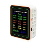 HCHO TVOC Testeur de CO2 PM2,5 PM10 avec buzzers Détecteurs d'air Testeur de pollution atmosphérique domestique
