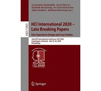 Hci International 2020 - Late Breaking Papers: User Experience Design And Case Studies