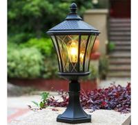 HCIPJQY Éclairage Moderne Extérieur, Lampadaire À Colonne En Verre, Éclairage