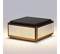 HCIPJQY Lampadaire LED Moderne À Intensité Variable Pour Extérieur Lampadaires Solaires Carrés À Éclairage Chaud Lampadaire De Cour Vintage Étanche Lampadaires D'éclairage Public Paysager Extérieur