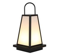 HCIPJQY Lampadaire Sur Poteau En Acrylique Blanc, En Acier Inoxydable Noir, Étanche, Pour Jardin, Terrasse, Allée Ou Aménagement Paysager Extérieur.