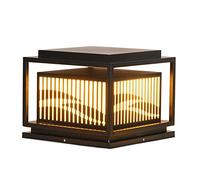 HCIPJQY Lampadaire Vintage Étanche Pour Jardin Borne Lumineuse Industrielle Antirouille Pour Éclairage Extérieur Décoration D'éclairage Pour Jardin Et Porche, Compatible Avec Les Poteaux