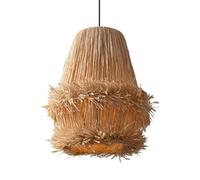 HCIPJQY Lampe Créative Pour Restaurant Lampe De Plafond Industrielle, Suspension En Rotin Et Herbe Naturelle Lampe Suspendue Vintage Tressée Pour Bar Lustres De Plafond Pour Chambre, Salon Et Café