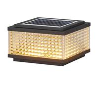 HCIPJQY Lampe Solaire Moderne Pour Poteaux 4x4 En Vinyle/bois, Luminosité Réglable