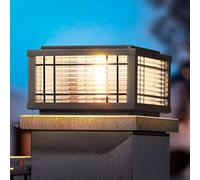 HCIPJQY Lampe Solaire Pour Poteau Avec Allumage/extinction Automatique Lampe Moderne Pour Colonne De Clôture Avec Réglage De La Lumière Chaude Ou Froide Lampes Solaires Pour Poteau De Portail