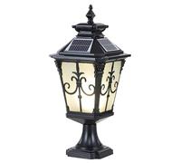 HCIPJQY Lampes Solaires Étanches Pour Poteaux De Cour, 3 Modes De Couleur, Lampe Pour Poteau De Portail De Villa, Éclairage Extérieur Antirouille Pour Poteau De Clôture, Lampe D'éclairage