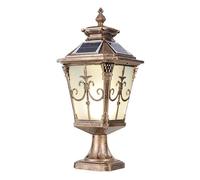 HCIPJQY Lampes Solaires Étanches Pour Poteaux De Cour, 3 Modes De Couleur, Lampe Pour Poteau De Portail De Villa, Éclairage Extérieur Antirouille Pour Poteau De Clôture, Lampe D'éclairage