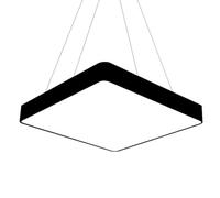 HCIPJQY Luminaires Suspendus Modernes 6000K Suspensions Carrées Lustres LED Encastrés Au Plafond Suspensions Réglables En Hauteur De 120 Cm Pour Bureau, Hall D'entrée, Salle À Manger, Entrée