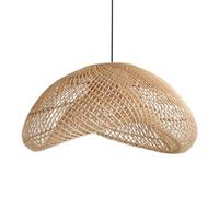 HCIPJQY Suspension Bohème Pour Îlot De Cuisine Lampe Suspendue Réglable À Double Couche En Forme De Nid D'oiseau Plafonnier Pour Chambre D'enfant Suspension En Osier Style Ferme 50 Cm