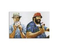 HCLJY Poster décoratif sur toile Bud Spencer et Terence Hill - Impression d'art moderne pour chambre à coucher - 40 x 60 cm