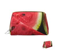 HCLYvexiria Trousse de maquillage de voyage étanche - Grande ouverture - Parc national de Zion - Grande capacité - Poche zippée - Trousse de toilette pour femme, Belle pastèque, Taille unique