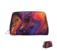 HCLYvexiria Trousse de maquillage de voyage étanche - Poche de toilette portable large ouverte - Balançoire d'automne et d'arbre - Grande capacité - Poche à fermeture éclair - Trousse de toilette pour