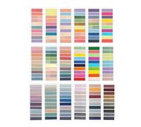 HCLZOE 180 Livres de Couleurs pour Annoter, Onglets Adhésifs, Notes Adhésives Transparentes, Marque-Pages Morandi pour Carnets, (3600 Pièces) Résistantes.