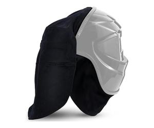 HCLZOE Ensemble de 2 Housses de Casque de Soudage et Bavoir pour Casque, Accessoires de Soudage avec Joint à Pression pour la Protection Du Cou de Soudage