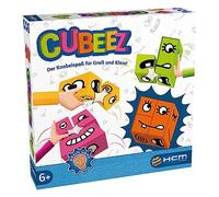 HCM Kinzel 55171 HCM Kinzel-55171-Cubeez-Brain Teaser Games, Jeu de Communauté, Dé d'adresse, Puzzle, Jeu de Patience, 2-4 Joueurs, à partir de 6 Ans, Multicolore