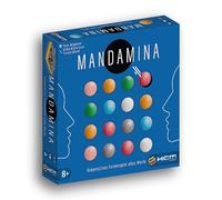 HCM Kinzel Mandamina Jeu de Couleurs coopératif sans Mots, pour 1 à 4 Joueurs, Jeu de stratégie de groupement de Couleurs avec Billes, Plateau de Jeu et Bloc de Points Inclus