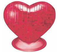 HCM KINZEL Puzzle 3D cristal Cœur Rouge 46 pièces