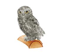 HCM KINZEL Puzzle 3D cristal Hibou Gris 42 pièces