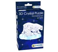 HCM KINZEL Puzzle de cristal 3D ours polaire avec petit 40 pièces