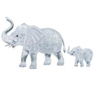 HCM KINZEL Pz. 3D Crystal Couple d'éléphants 46T.