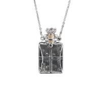 HCMA 1 PC Verre Coeur fiole crémation Pendentif Collier Cendres étui Support Souvenir Collier mémorial Bijoux urne Collier pour Cendres