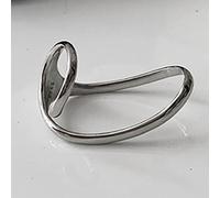 HCMA 925 Argent Mode Deux Doigts Anneau géométrique irrégulier Anneau Ouvert pour Les Femmes fête Bijoux Cadeau