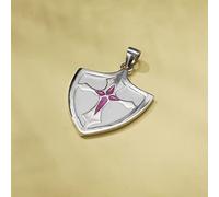 HCMA 925 Argent Sterling Chevaliers Templiers Croix Bouclier amulette Pendentif maçonnique Hommes Femmes Bijoux Cadeau