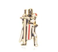 HCMA Chevaliers maçonniques Templiers émail Broches épingles croisés Garde avec épée Insigne en métal pour Femmes Hommes épinglettes de Sac