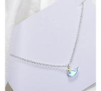 HCMA Collier Pendentif Baleine Bleue en Argent 925 pour Les Meilleurs Amis pour Toujours des Cadeaux de Bijoux Animaux
