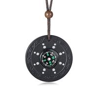 HCMA Nouveau Collier de fierté à la Mode Boussole quantique Colliers pour Hommes Science énergie scalaire Anti EMF Protection Contre Les radiations Cadeaux