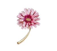 HCMA Nouveauté émaillé Rose Pourpre Marguerite Fleur Broche Broches pour vêtements pour Femmes Bijoux Accessoires
