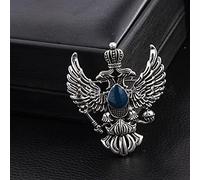 HCMA Rétro Aile Broche en Métal - Aigle à Deux Têtes Insigne pour Écharpe, Costume, Vêtements - Accessoires et Cadeaux pour Hommes
