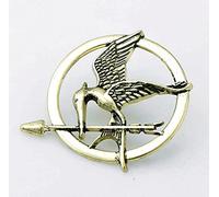hcma The Hunger Games Rétro Or Et Bronze Antique Moqueur Pin Broche en Alliage De Mode pour Hommes Et Femmes