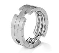 HCMA Unique déformation Baiser Poisson Anneau pour Hommes en Acier Inoxydable gravé pour Toujours Anneaux ne se fanent jamais mâle Mariage Bande Bijoux Cadeaux