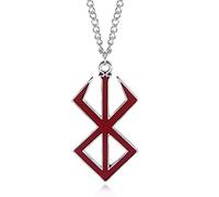 HCMA Viking Berserker Collier et Porte-clés Le Guerrier Fou de la mythologie Viking Nordique Porte-clés Pendentif Mode Bijoux Cadeau