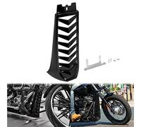 HCmotorku Aileron de carénage de Menton Avant de Moto pour Harley Softail Street Bob Fat Bob Breakout FXBB FXFB FXBR FXBRS 2018-2024 (Noir Brillant)