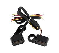 HCmotorku Clignotant LED pour moto, clignotants avant, mini ajustement pour Harley Touring Road King Street Gilde Electra Glide 2009-2017 Softail 2015-2020 Lentille fumée