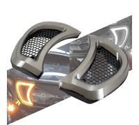 HCmotorku Clignotant Moto phare moto LED feux latéraux à évent feu clignotants carenage de circulation diurnes Convient pour Harley Touring Road Glide 2015-2023 fumée