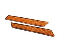 HCmotorku Lot de 2 réflecteurs latéraux pour sacoche de selle de moto - Visibilité pour Harley Touring Street Glide Electra Glide Road Glide Road King 2014-2020 - Orange, HCUKTH015803