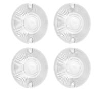 HCmotorku Lot de 4 couvercles plats pour feux clignotants de moto - 8,9 cm - Pour Harley Touring Road King Electra Glides Ultra Glide Road Glide Street Glide 1986-2023 - Transparent