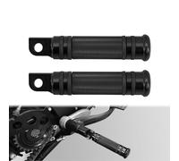 HCmotorku Repose-pieds avant et arrière pour moto - Pédale mâle en aluminium - Compatible avec Harley Sportster Dyna Touring Road King Electra Glide - Noir