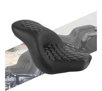 HCmotorku Siège passager monobloc pour Harley Softail Sport Glide FLSB Low Rider FXLR FXLRS FXLRST 2018-2024 Coussin en cuir noir avec coutures diamant