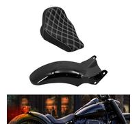 HCmotorku Solo Garde-boue arrière pour moto LED clignotant frein garde-boue feu arrière coussin pilote pour Harley Softail Breakout 114 107 FXBR FXBRS 2018-2023 Noir