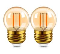 Hcnew Ampoule LED G40 E27 - Blanc chaud - Vintage - 1 W - Remplace les ampoules à filament LED de 10 W - 2200 K - Blanc chaud - Rétro - Petite ampoule pour maison, café, bar