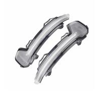 HCPAVEXT Éclairage Rétroviseur Extérieur Pour VW Pour Tiguan MK2 2017 2018 2019 2020 Pour Touareg MK3 Clignotants Dynamiques À LED Intégrés Aux Rétroviseurs(Crystal shell)