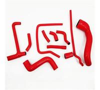 HCPAVEXT Kit De Durites De Radiateur en Silicone pour Porsche 944 951 2,5 L Turbo 1986-1987 Pièces détachées Automobiles(Red)