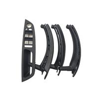 HCPAVEXT LHD RHD Panneau Commutateur Porte Et Fenêtre Intérieure Poignée Traction Avec Couvercle En Cuir Pour X5 X6 E70 E71 2007 - 2014 Poignées Intérieures Voiture(Black LHD)